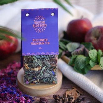 Bhutan Blossoms - Bhutáni Mountain Gyümölcs- és Gyógynövénytea, 40 g
