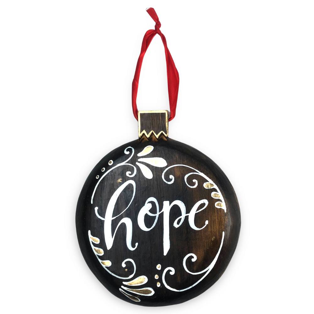 Karácsonyi Akasztós Dekoráció - Hope Felirattal