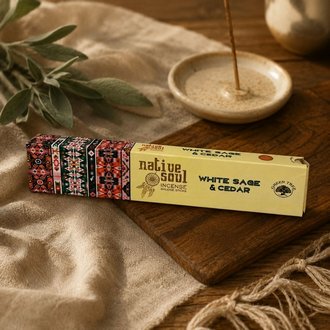 Native Soul - White Sage & Cedar Füstölő