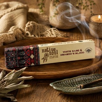 Native Soul - White Sage & Dragon's Blood Füstölő