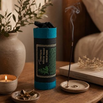 Nepáli Hengeres Füstölő - Kicsi - Tiberan White Sage Incense
