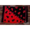 Hibiszkusz mintás fekete - piros átlós sarong