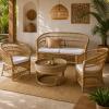 Malawi Bambusz Rattan Sofa