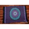 Mandala sarong fekete alapon - lila, kék