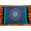 Mandala sarong fekete alapon - rózsaszín, zöld