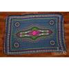 Mexikói motívumos sarong sötétszürke alapon - zöld, pink