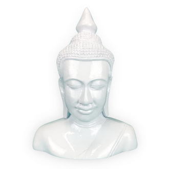 Thai Buddha Mellszobor - Fehér